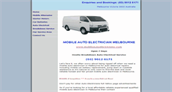 Desktop Screenshot of mobileautoelectricians.com
